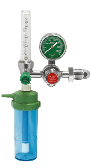 Bull Nose Oxygen regulator with humidifier Bottle 